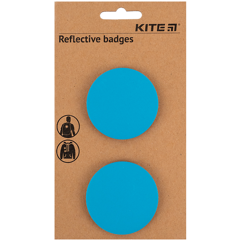 Набор значков светоотражающих, голубые Kite - фото 1