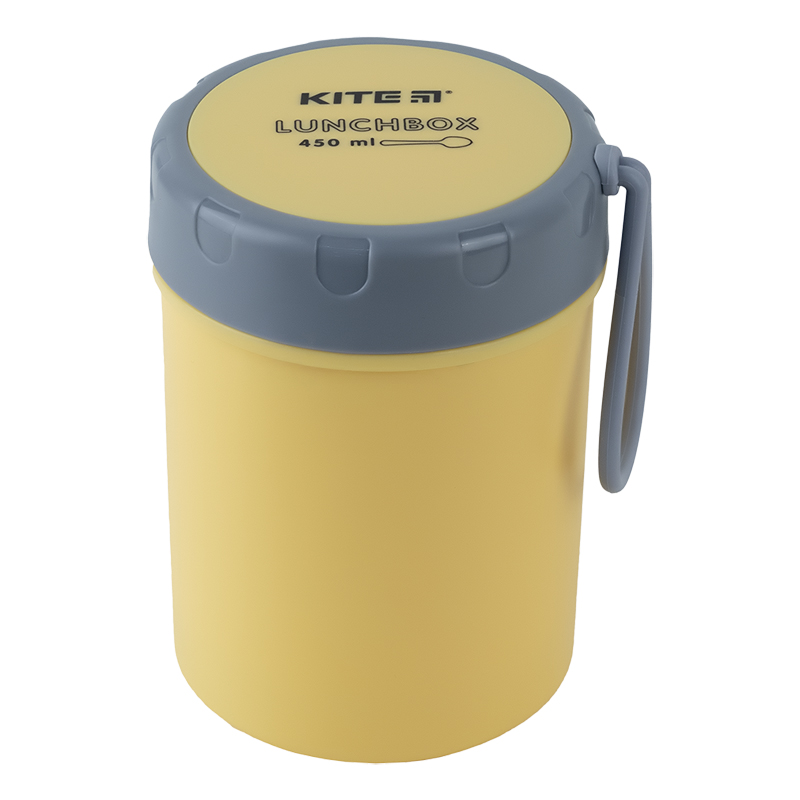 Ланчбокс круглый 450мл, желтый Kite - фото 3
