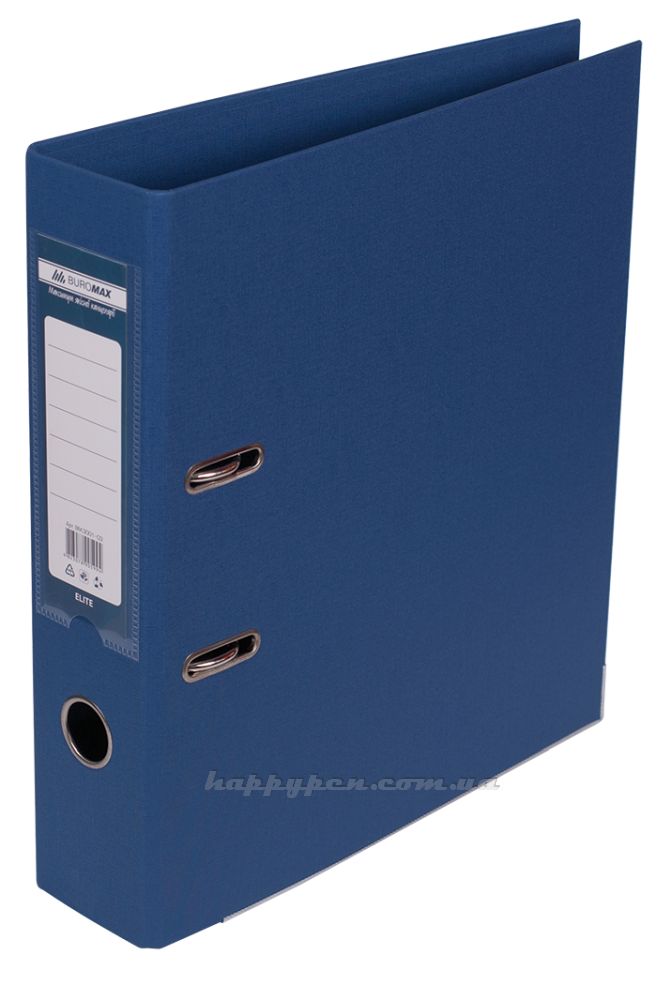 Регистратор 7см. А4 (PP двустороннее покрытие) ELITE, темно-син. BuroMax - фото 2