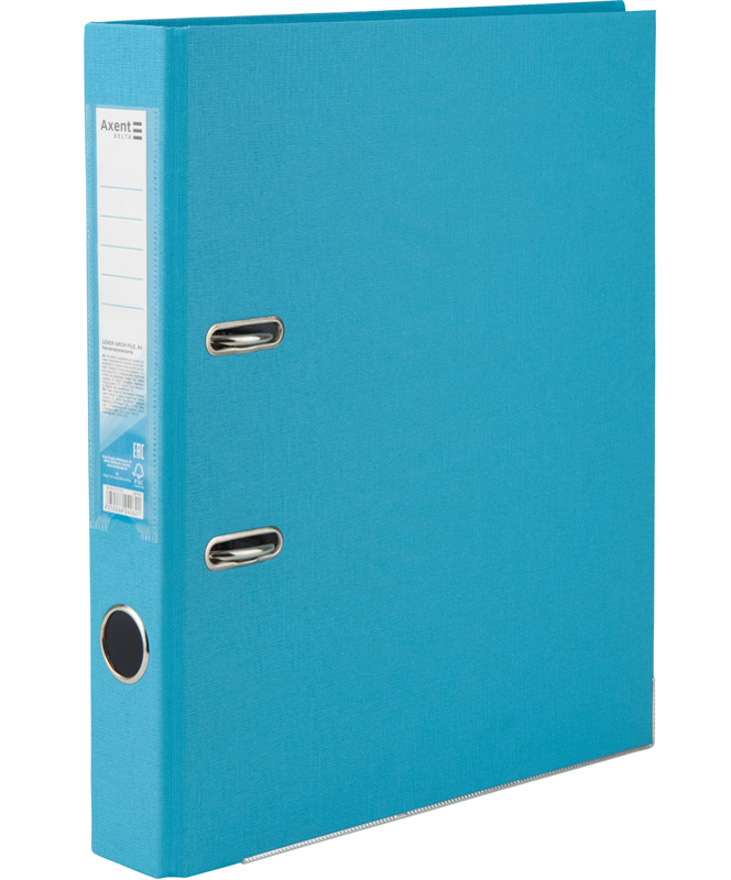 Регистратор 5см. А4 (PP), односторонний, св.-голубой Axent Delta - фото 2