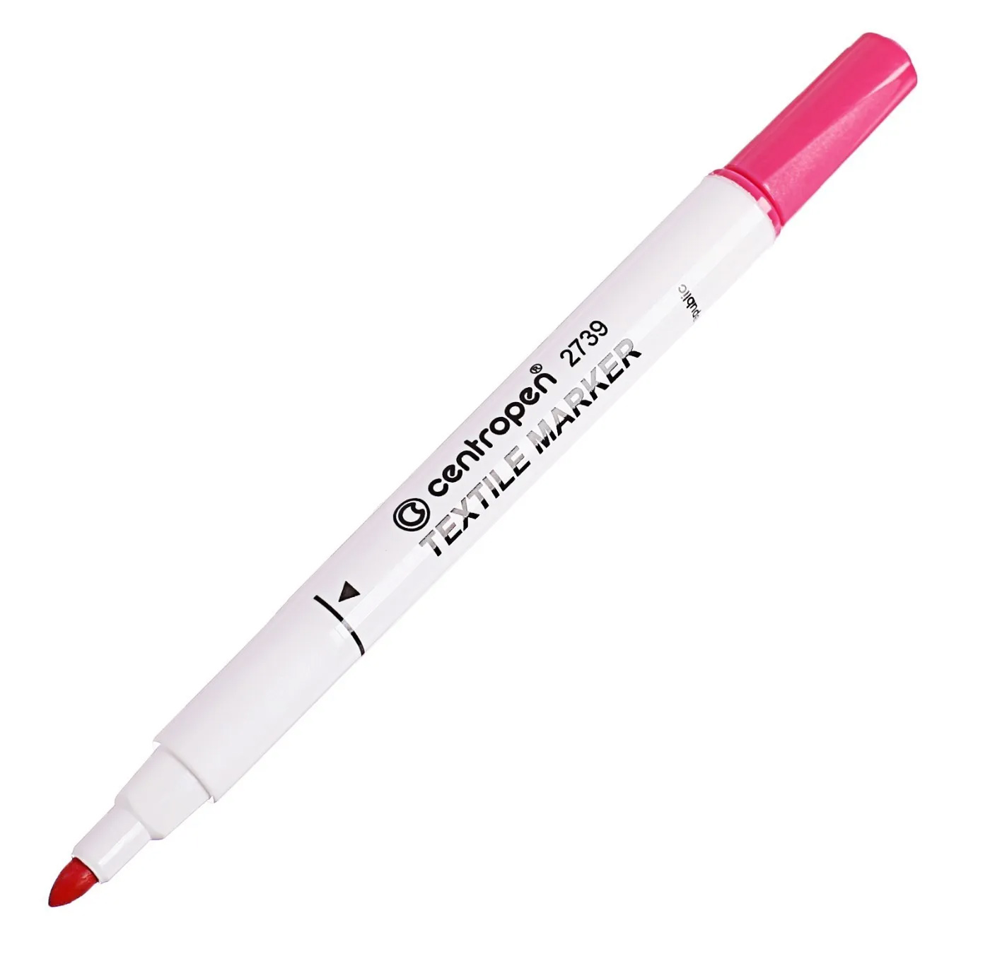 Маркер для маркировки текстиля Textile круглое острие 2739 2мм., розов. Centropen - фото 2
