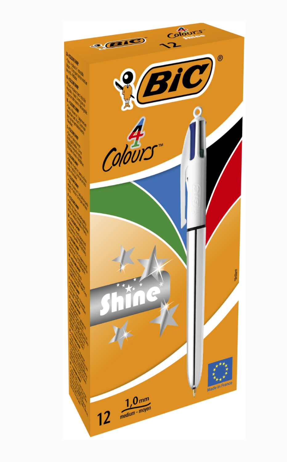 Ручка шариковая 4 in 1 Colours Shine Silver, серебр. Bic - фото 1