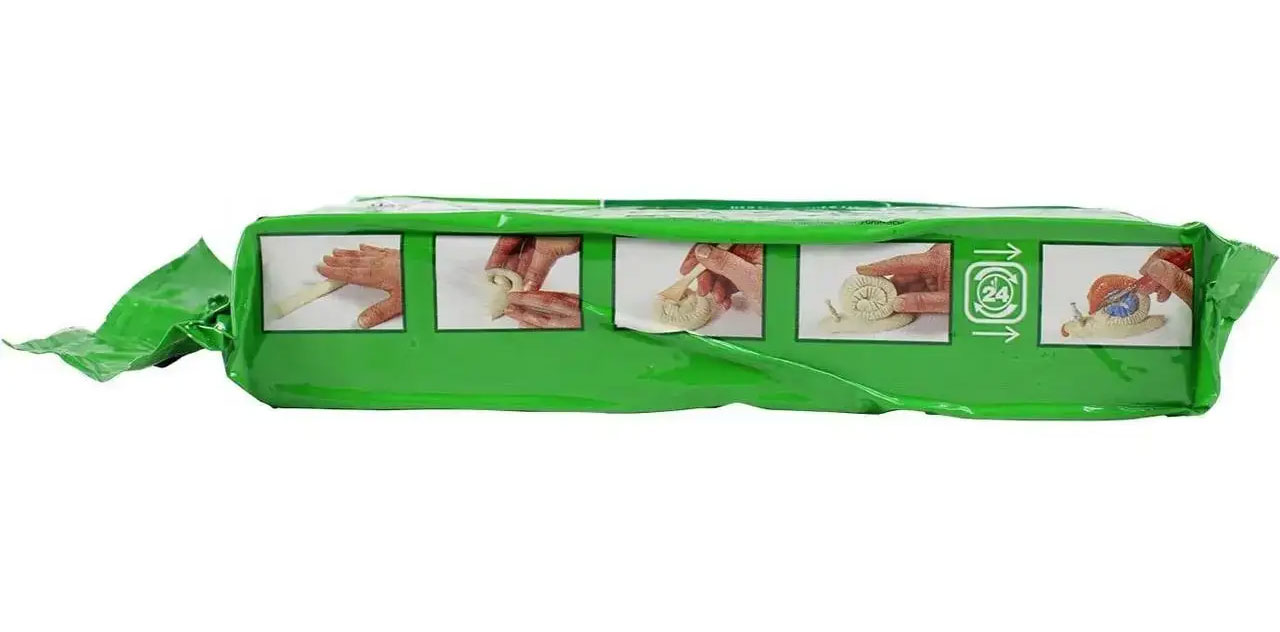 Пластилин скульптурный Keraplast, 1000г., на основе натуральной глины, бел. Koh-i-noor - фото 2