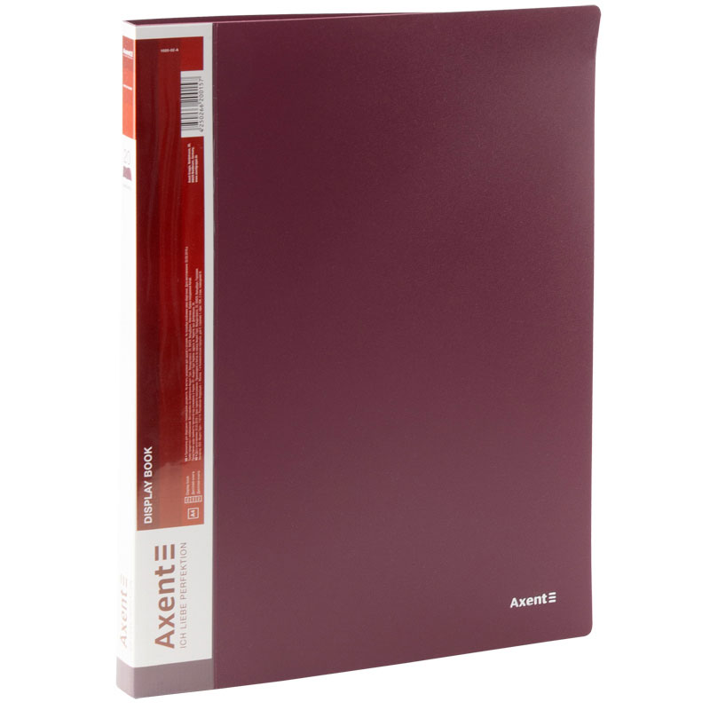 Папка на 20 файлів, бордо Axent - фото 2