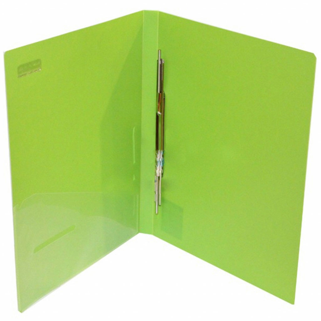 Папка со скоросшивателем и карманом Barocco 18мм., пластик, салат. BuroMax - фото 2