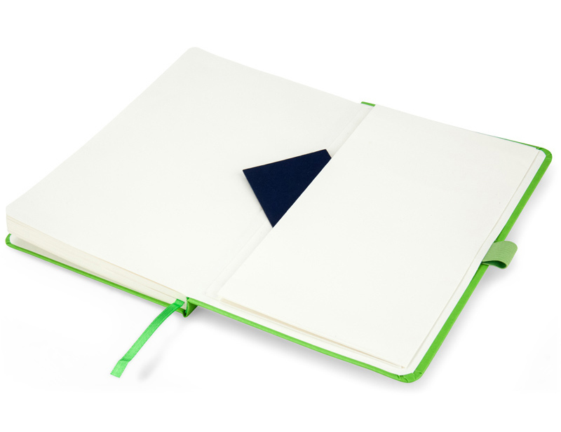 Книга записная Partner А5 (125*195мм.), 96л., линовка - точка, салат. Axent - фото 4