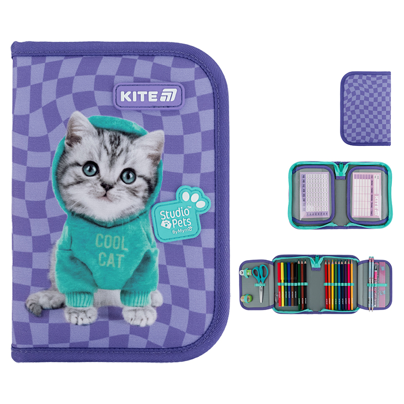 Пенал 1 отд., 2 отв., с наполнением 622H-2 Studio Pets Kite - фото 7