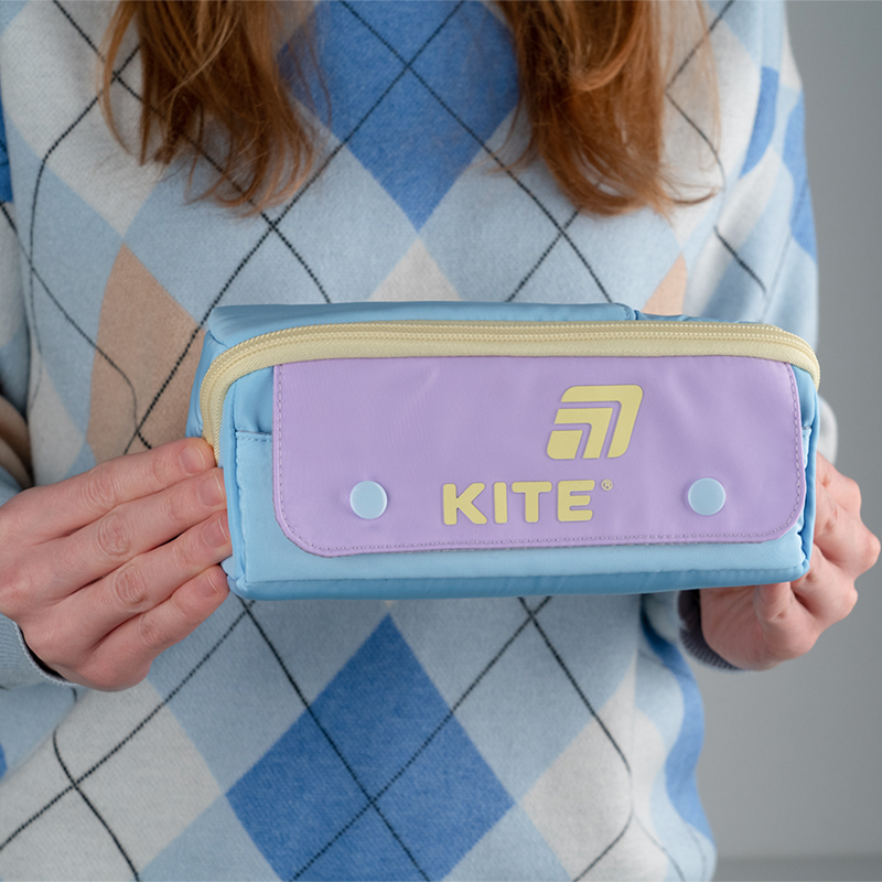 Пенал 2702-4 голубо-фиолетовый Kite - фото 6