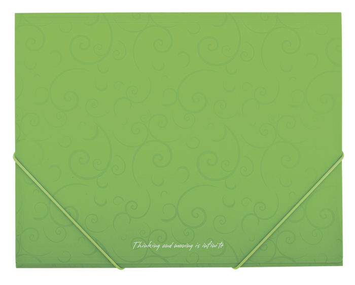 Папка на резинках Barocco А5 пластик, салат. BuroMax - фото 2