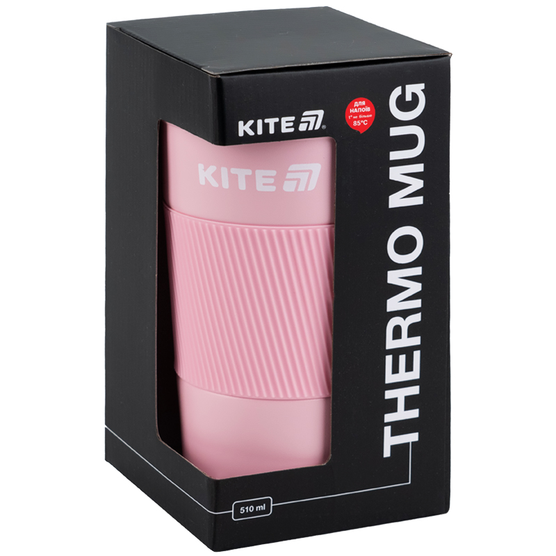 Термокружка 510 мл, розовая Kite - фото 2
