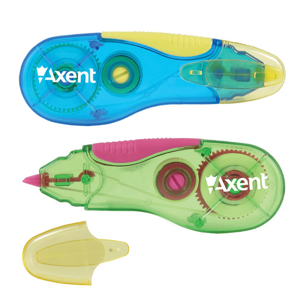 Стрічка корегуюча 7006-A, 5мм * 5м, зелено-рожева Axent - фото 1