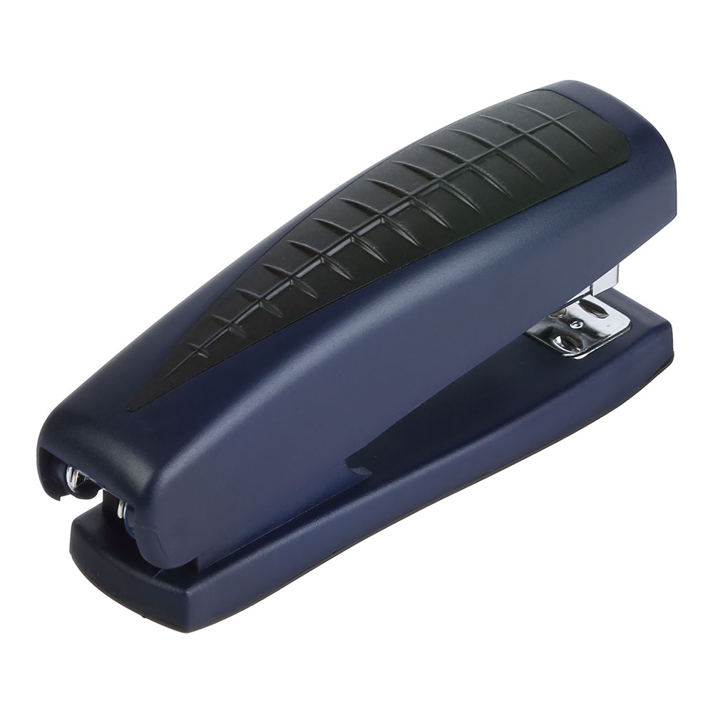 Степлер 24/6, 20л., глубина захвата 65мм., темно-син. BuroMax - фото 3