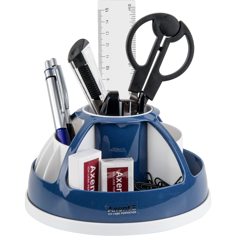 Підставка-органайзер Duoton, в коробці, синя індіго Axent - фото 2