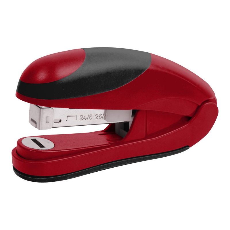 Степлер 24/6 Ocean, 25арк., глибина 43мм., пластик., черв. Axent - фото 1