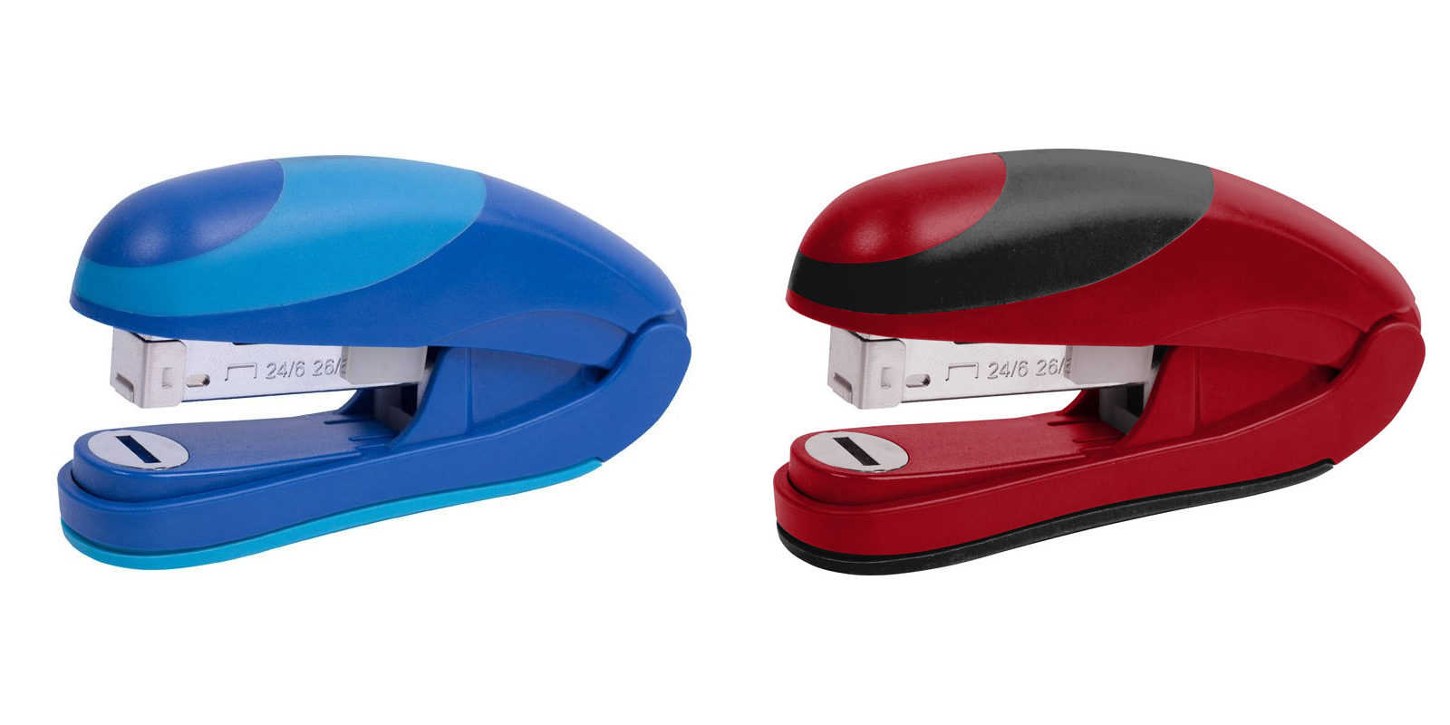 Степлер 24/6 Ocean, 25арк., глибина 43мм., пластик., черв. Axent - фото 4