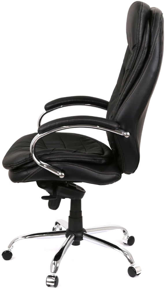 Кресло Валенсия Soft CH MB (Кожа LC-A) черный АКЛАС - фото 5