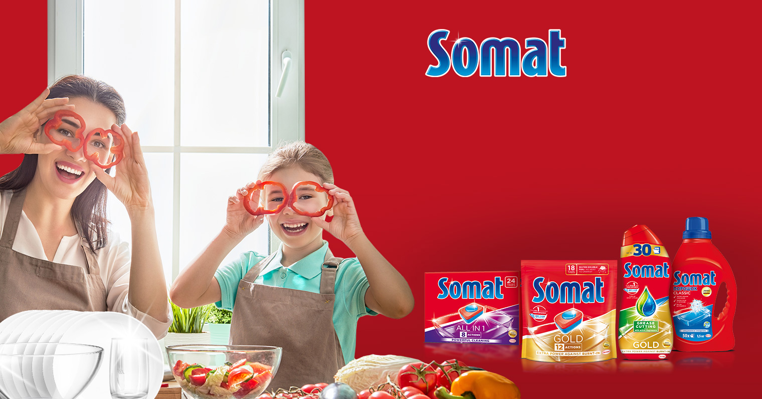 Средство моющее для посудомоечных машин Somat 3кг., порошок Somat - фото 2