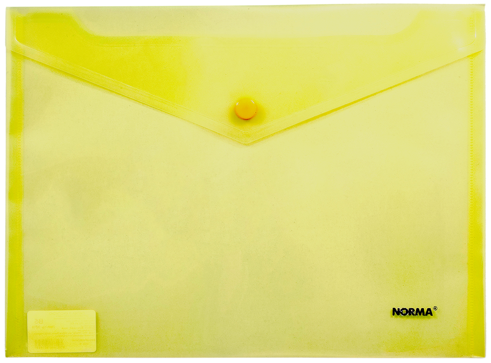 Папка-конверт на кнопке А4, прозр., ассорт. NORMA - фото 5