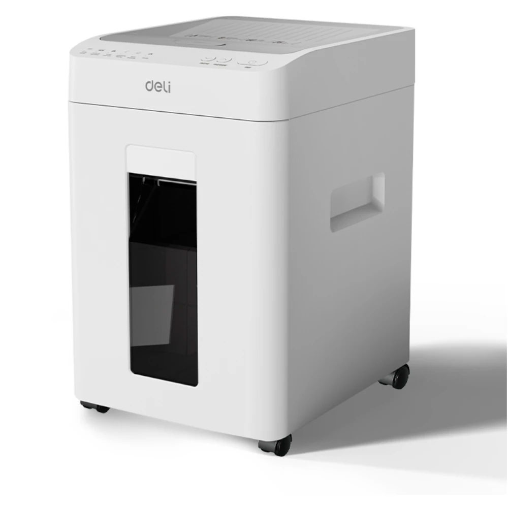 Уничтожитель документов DELI T081, AutoFeed 100 листов, резка 2*12мм., корзина 26л., класс P-5 DELI - фото 1