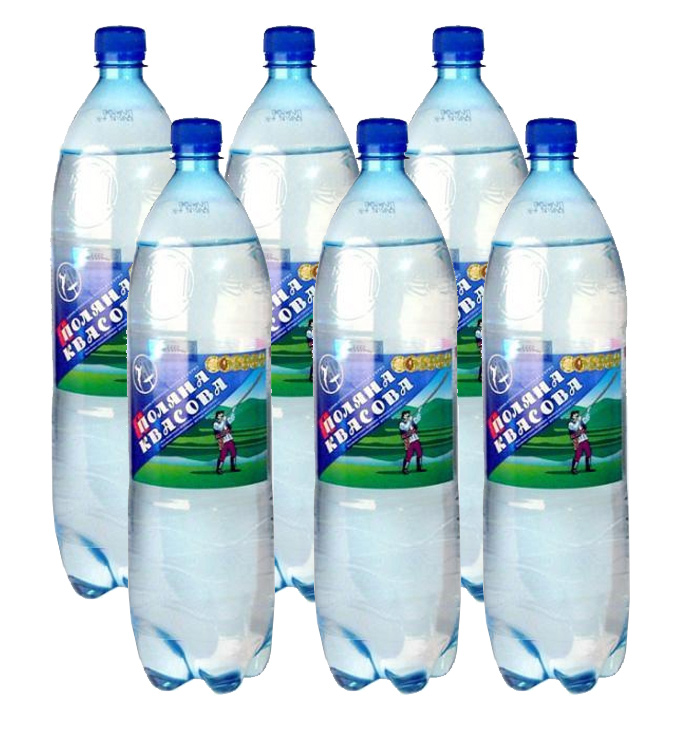 Вода минеральная газированная 1,5л., 6шт./уп., Поляна квасова, пластиковая бутылка УкрМинВоды - фото 2