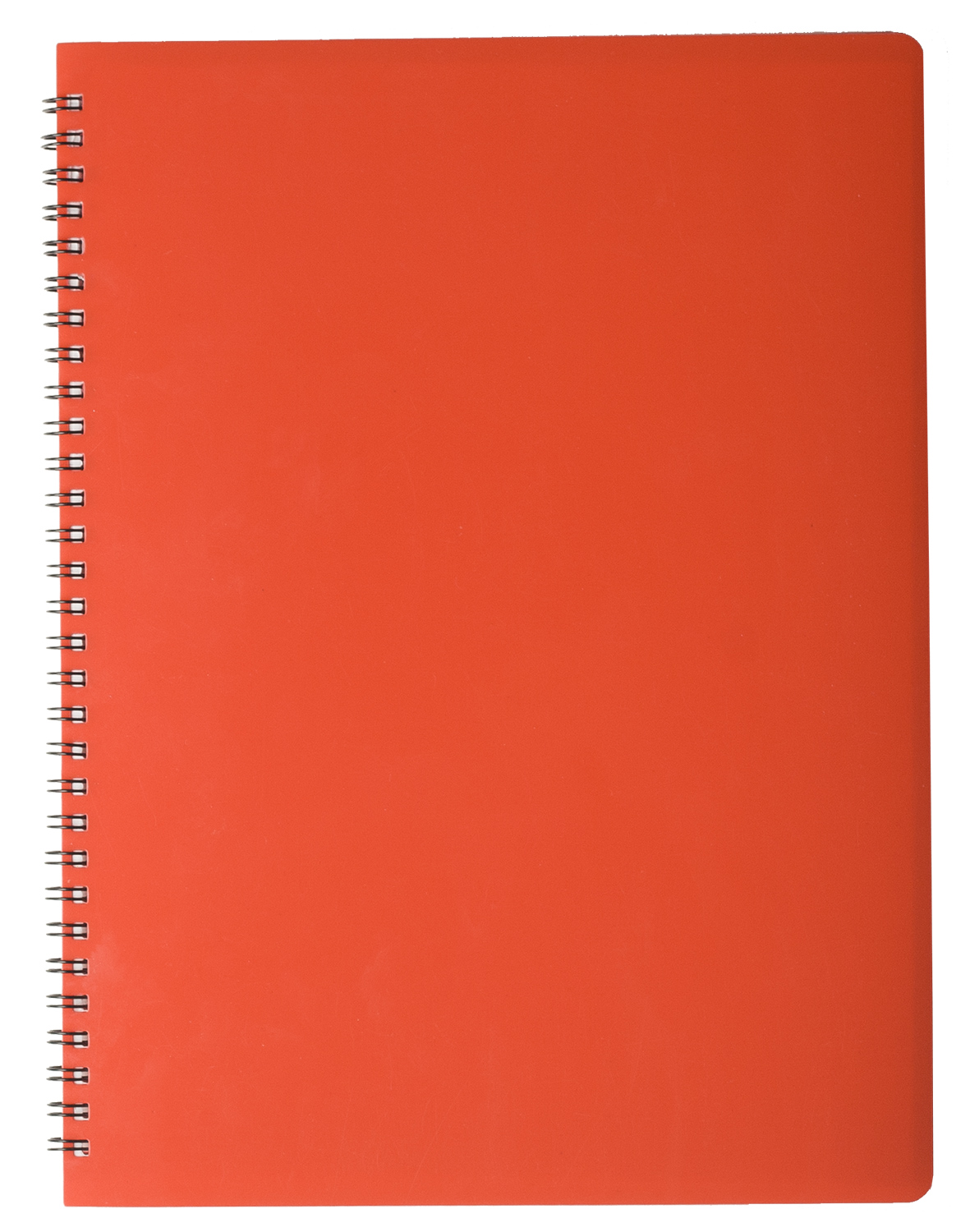 Тетрадь на спирали А4, 80л., клетка, GLOSS, пластик. обложка, красн. BuroMax - фото 2