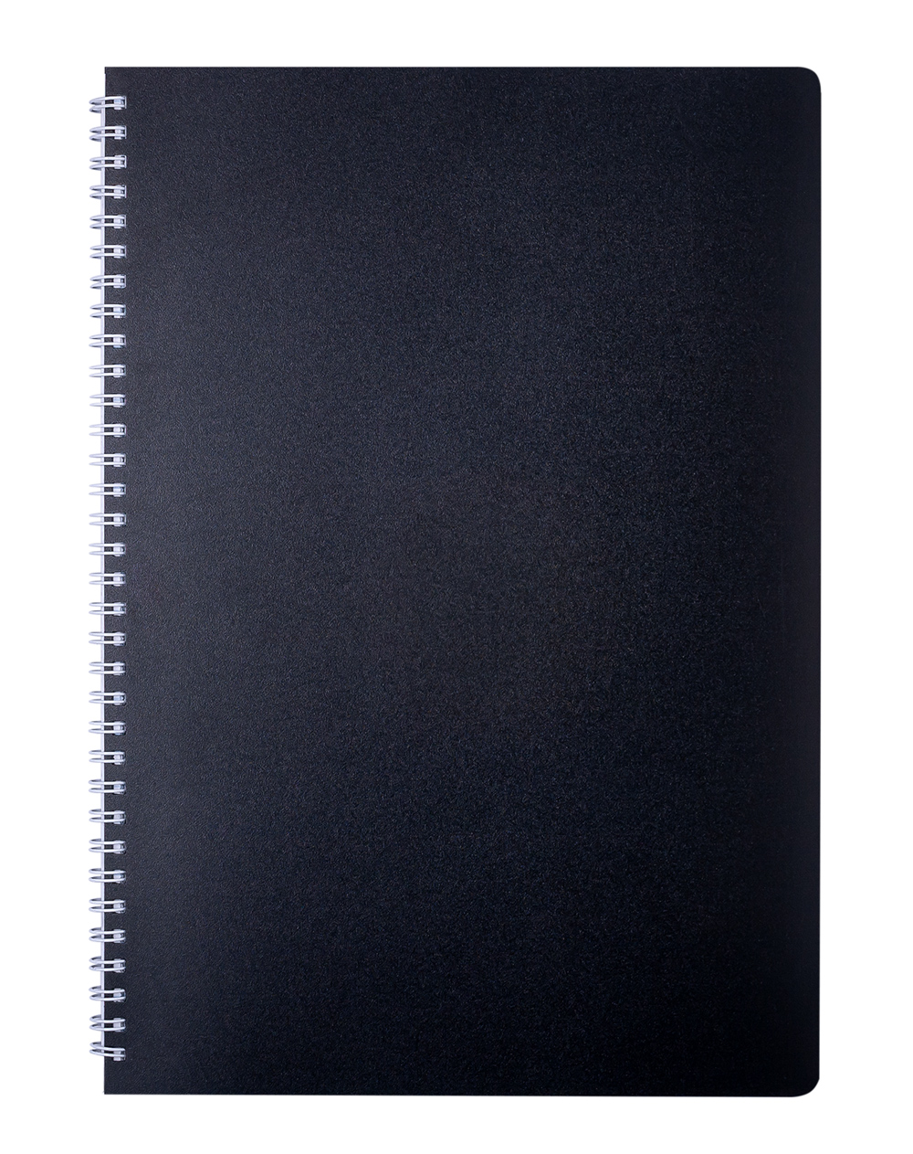 Тетрадь на спирали А4, 80л., клетка, CLASSIC, пластик. обложка, черн. BuroMax - фото 1