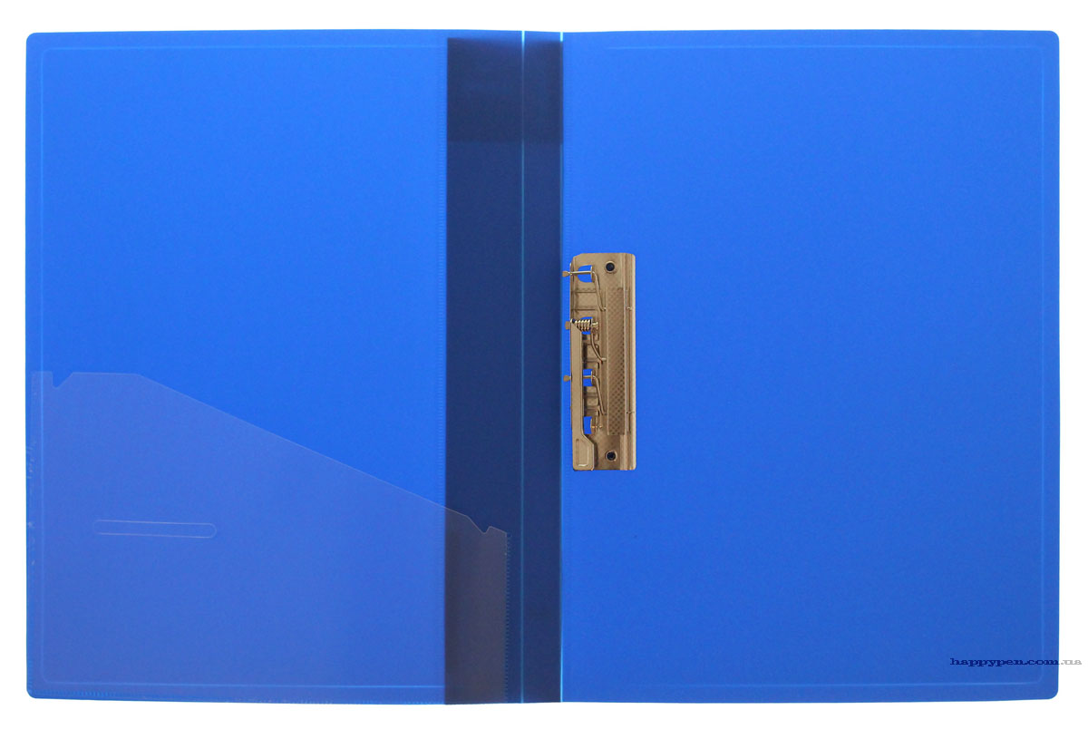 Папка с боковым прижимом А4, 20мм., пластик, син. NORMA - фото 3