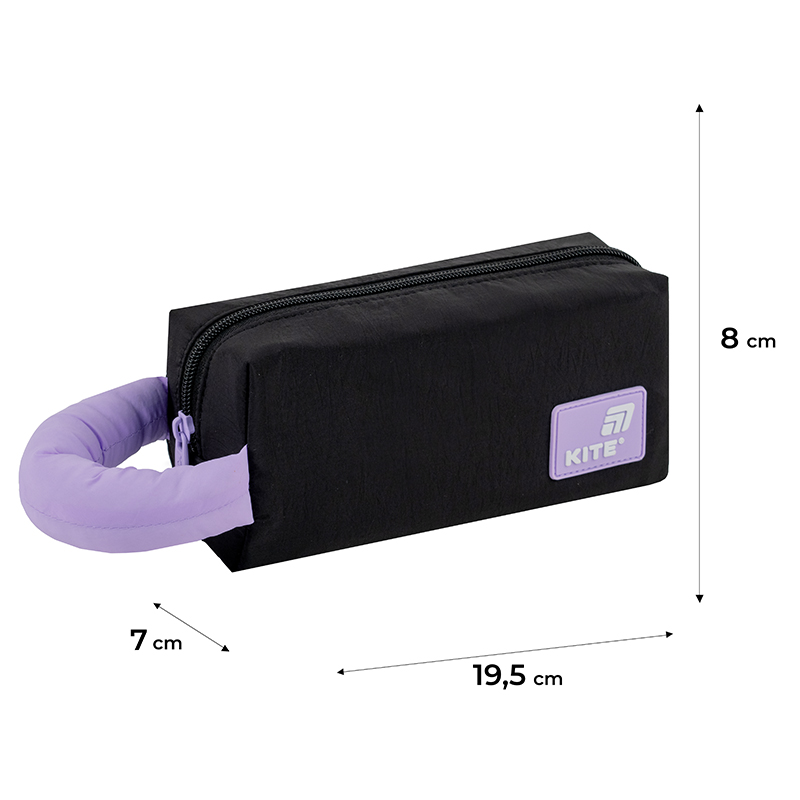 Пенал 2703-4 чорно-фіолетовий Kite - фото 6