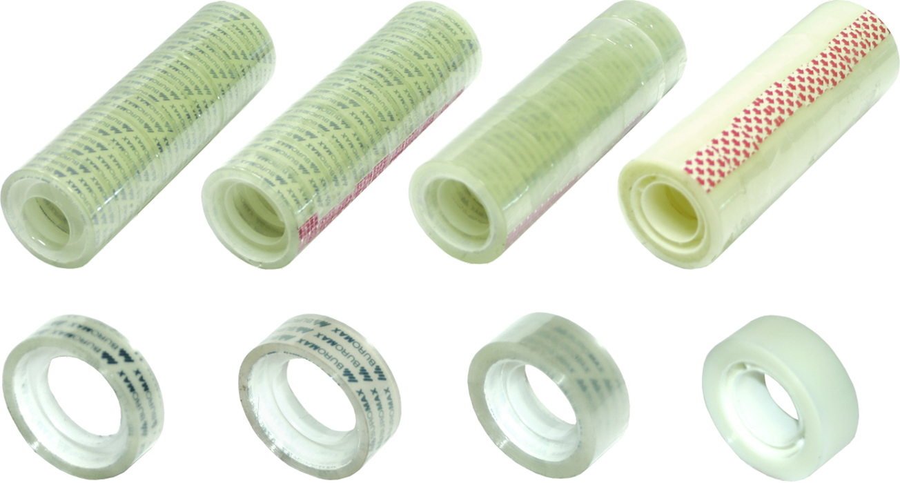 Клейка стрічка 24мм.*30м., 6шт/уп., прозор. BuroMax - фото 4