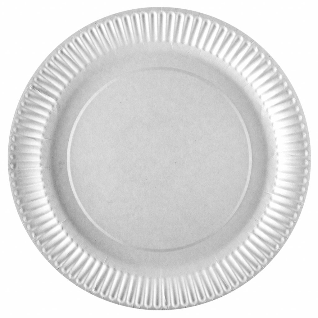 Тарілки одноразові d=18см. без відділень 50шт/уп., біл. Україна - фото 1