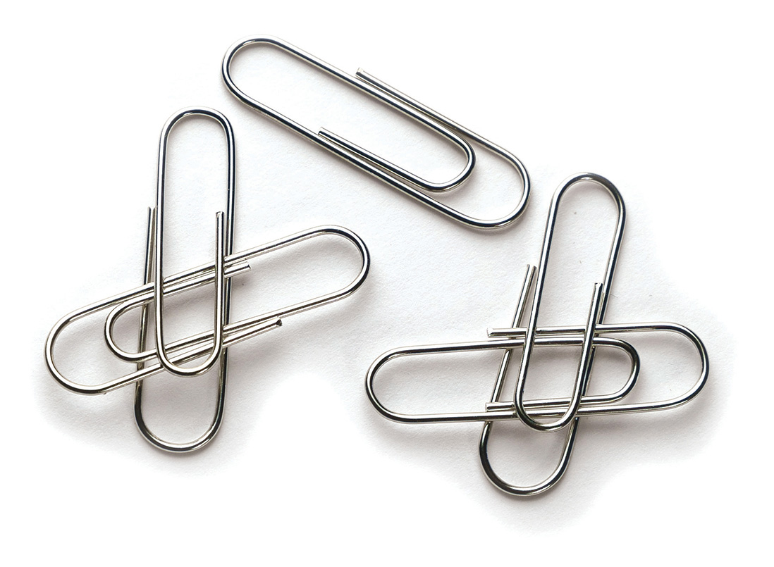 Скріпки 28мм., никель., круглі, 100шт., картон. уп. Scholz - фото 2