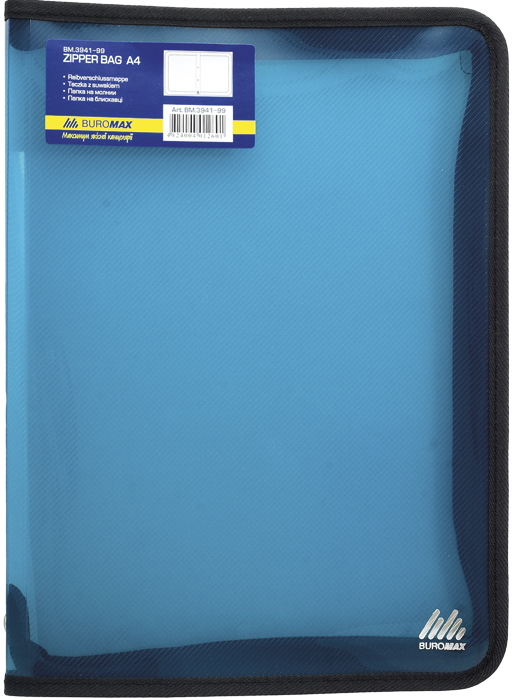 Папка-конверт на молнии А4, ассорт. BuroMax - фото 4