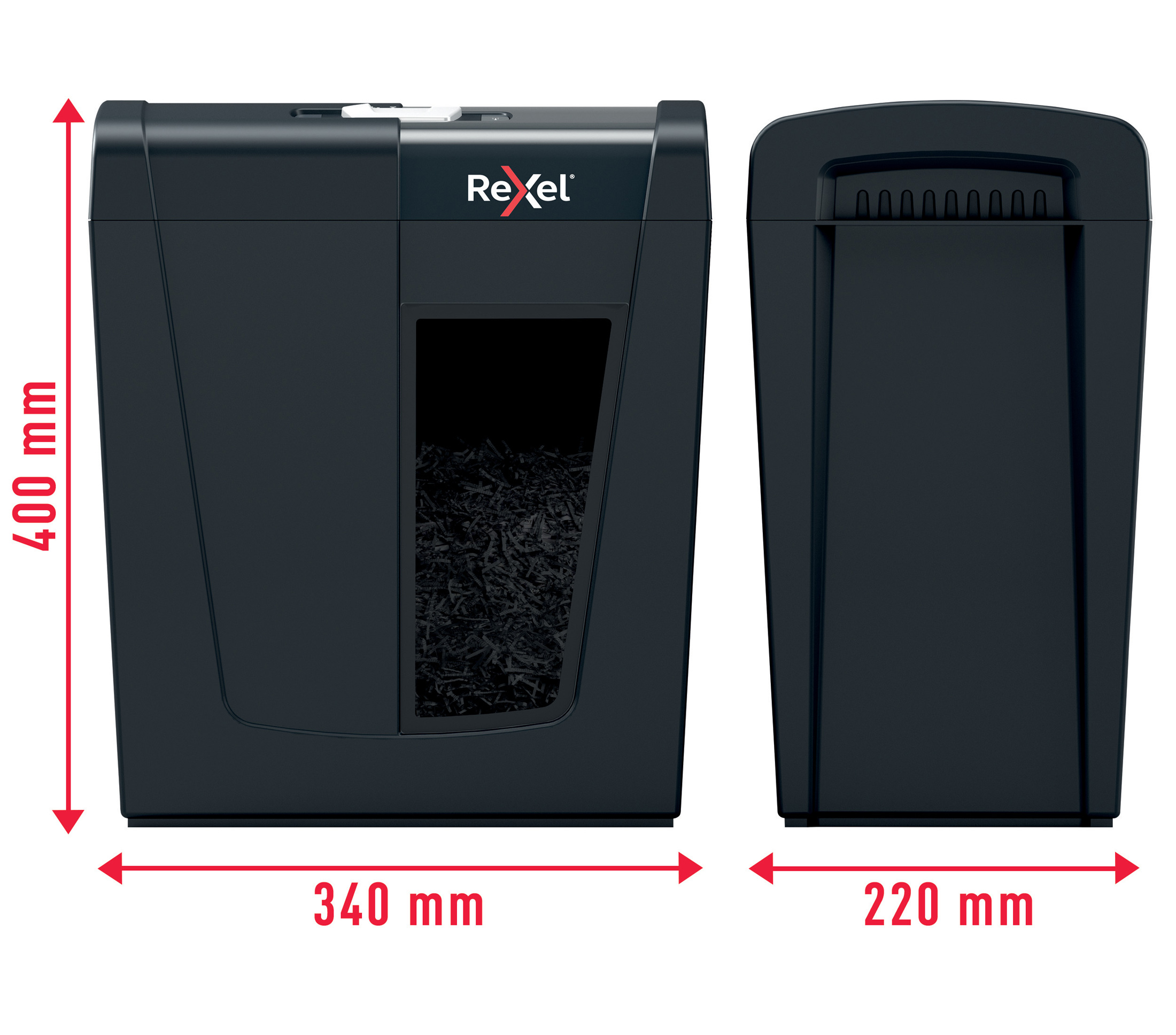 Знищувач документів Secure X10, P4 10 листів., перехресна різання, корзина 18л Rexel - фото 9