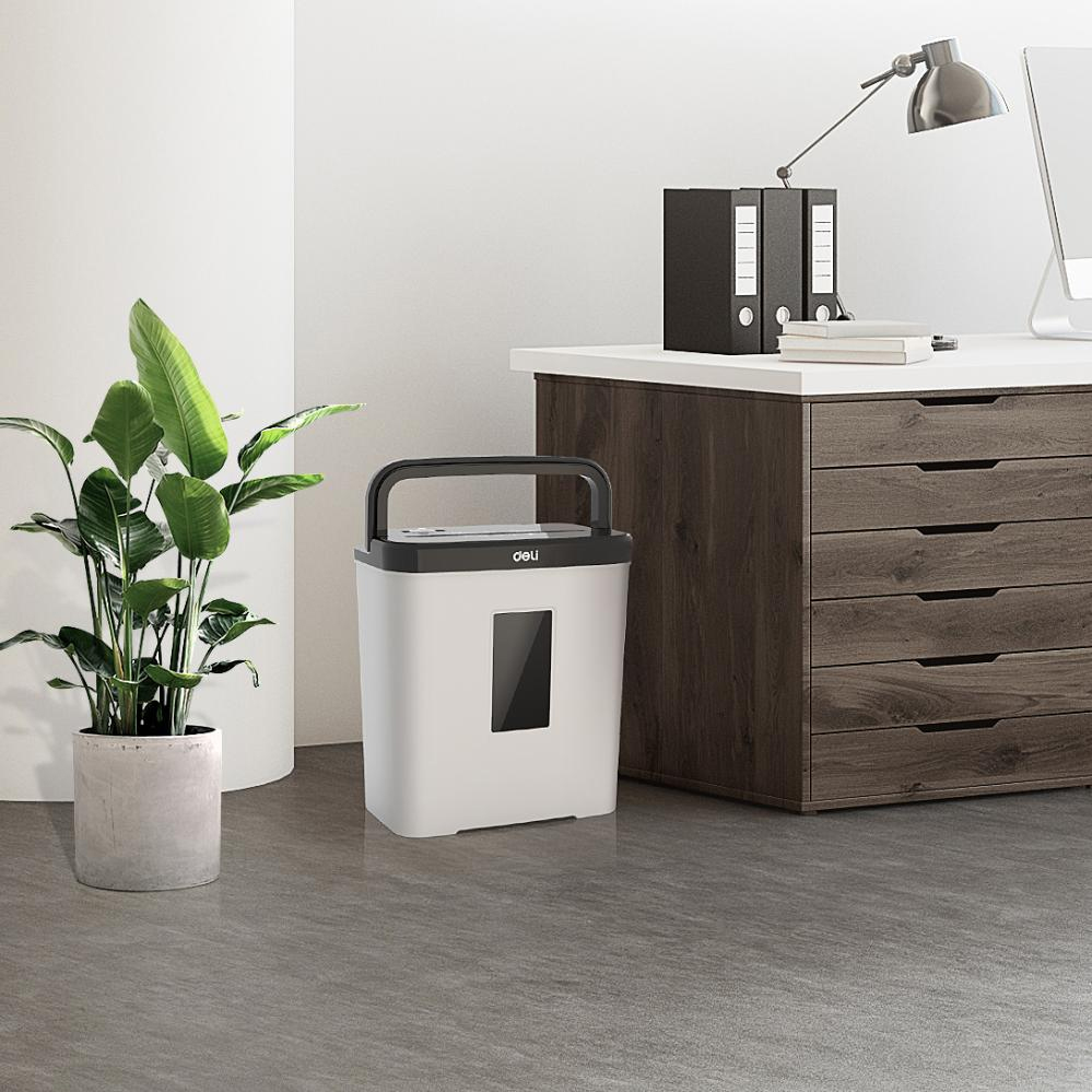 Знищувач документів DELI 9939, 5 арк., перехресне різання 4*25мм., кошик на 12л., клас P-4 DELI - фото 3