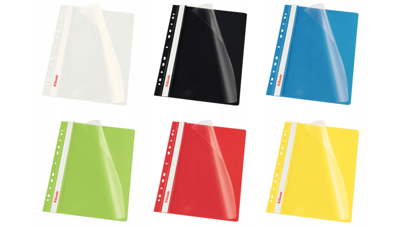 Швидкозшивач з прозорим верхом, щільний, європерфорація, 10шт./уп., біл. Esselte - фото 4