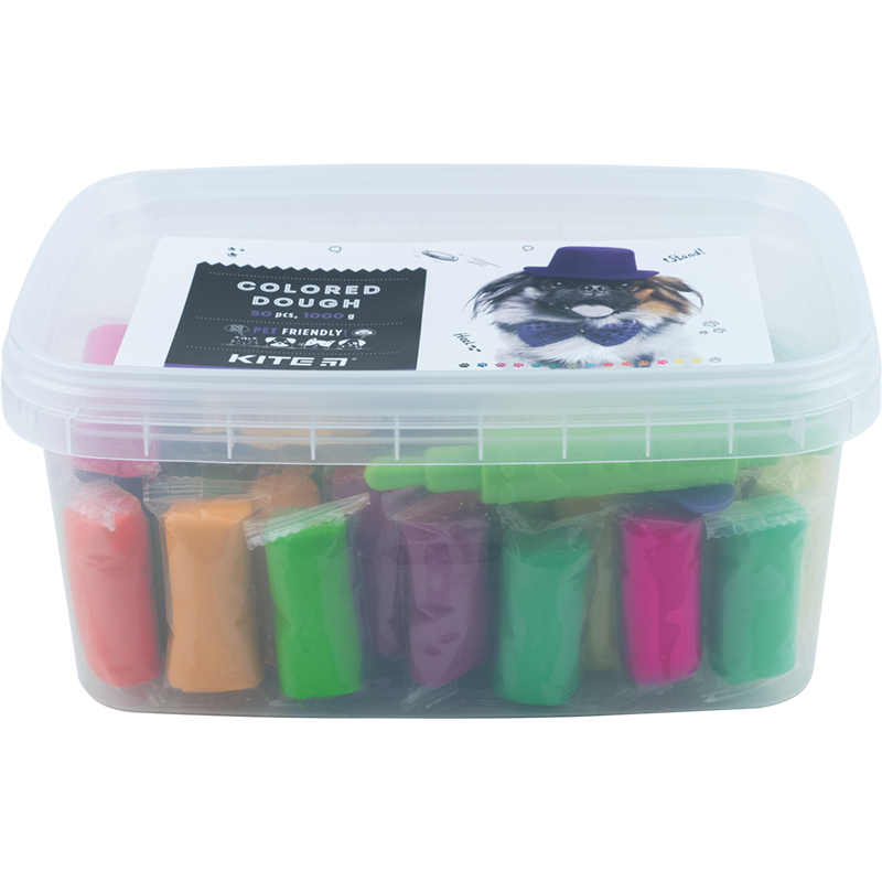 Тесто цветное, большое ведерко Kite Dogs Kite - фото 3
