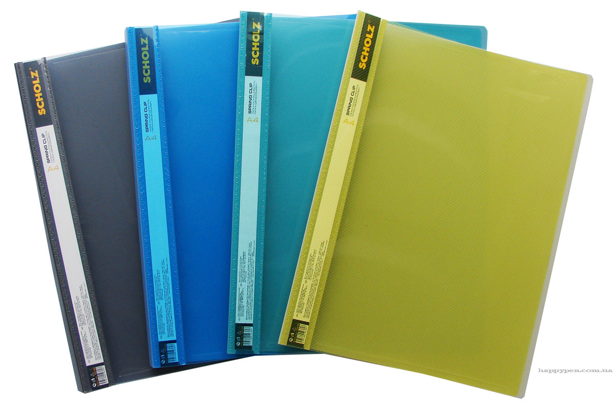 Папка со скоросшивателем 20мм., прозрачный верх, ассорт. Scholz - фото 5