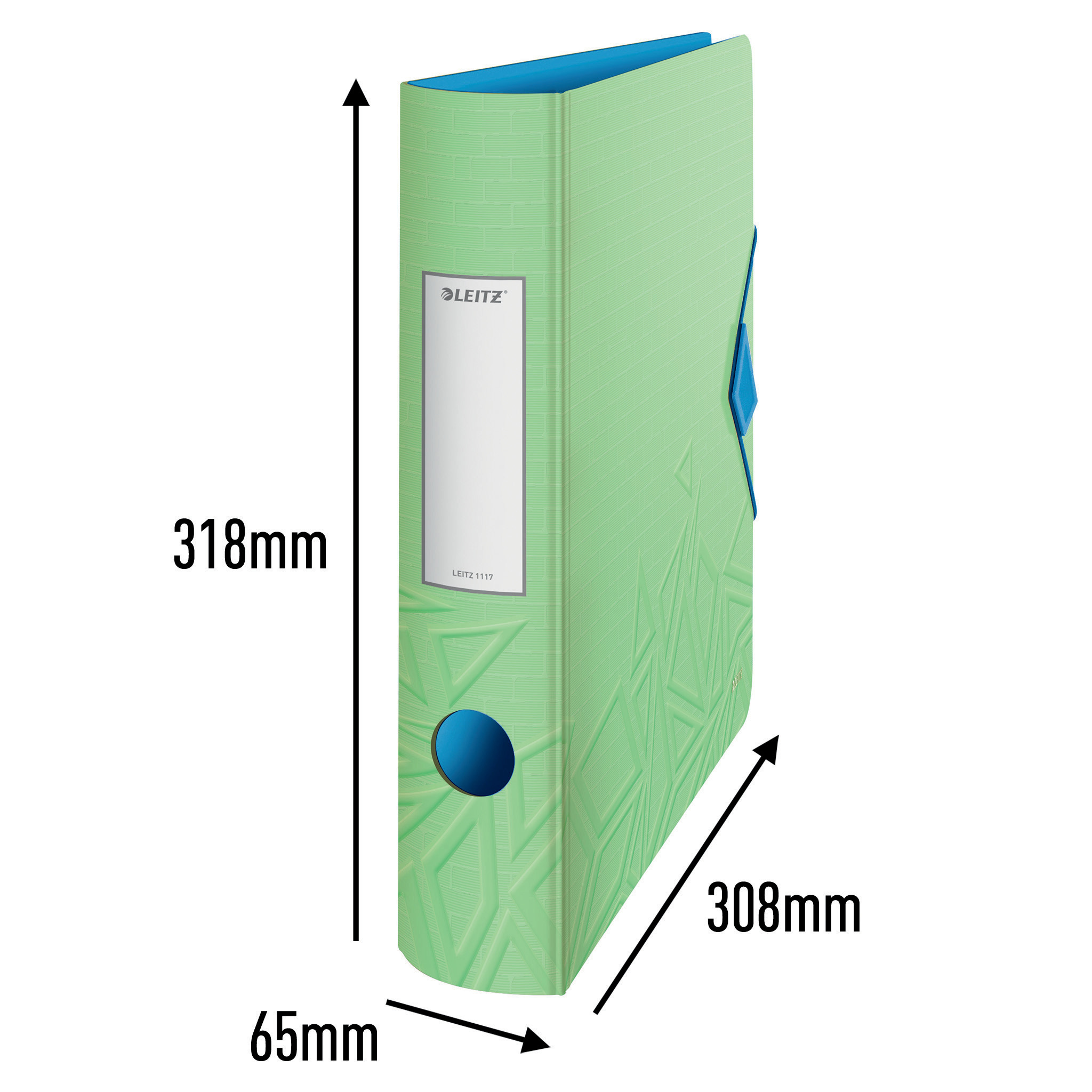 Реєстратор 6.5см. А4 (PP) Active Urban Chic 180°, зелен. LEITZ - фото 7