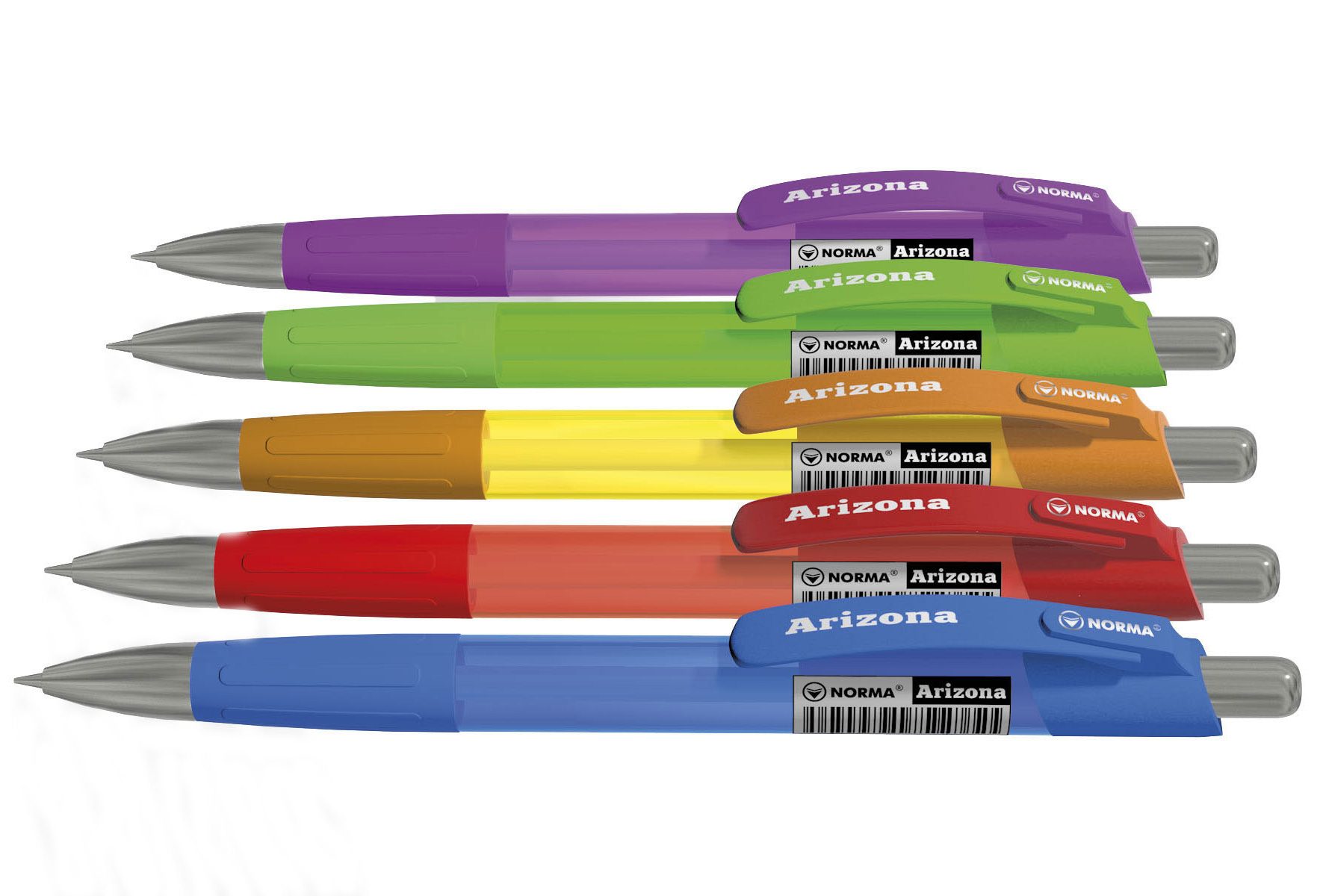 Ручка кулькова автоматична Arizona корпус асорт., ст. син. NORMA - фото 3