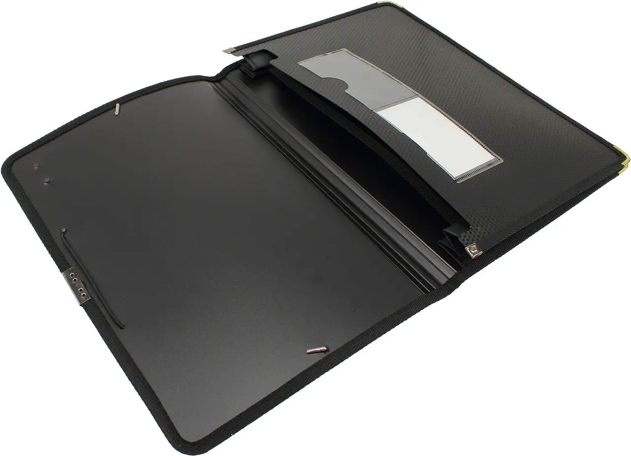 Папка-картотека на 2 отделения, А4, на резинках, черн. Scholz - фото 5