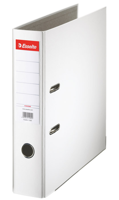 Регистратор 7,5см. А4 (PP), Econom, бел. Esselte - фото 2