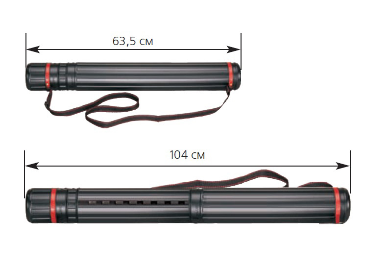 Тубус для креслень розсувний 104х8,5см NORMA - фото 3