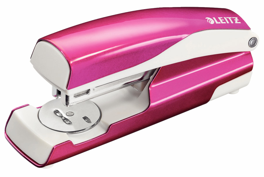 Степлер 24/6, 30л., Wow, метал. розов. LEITZ - фото 3