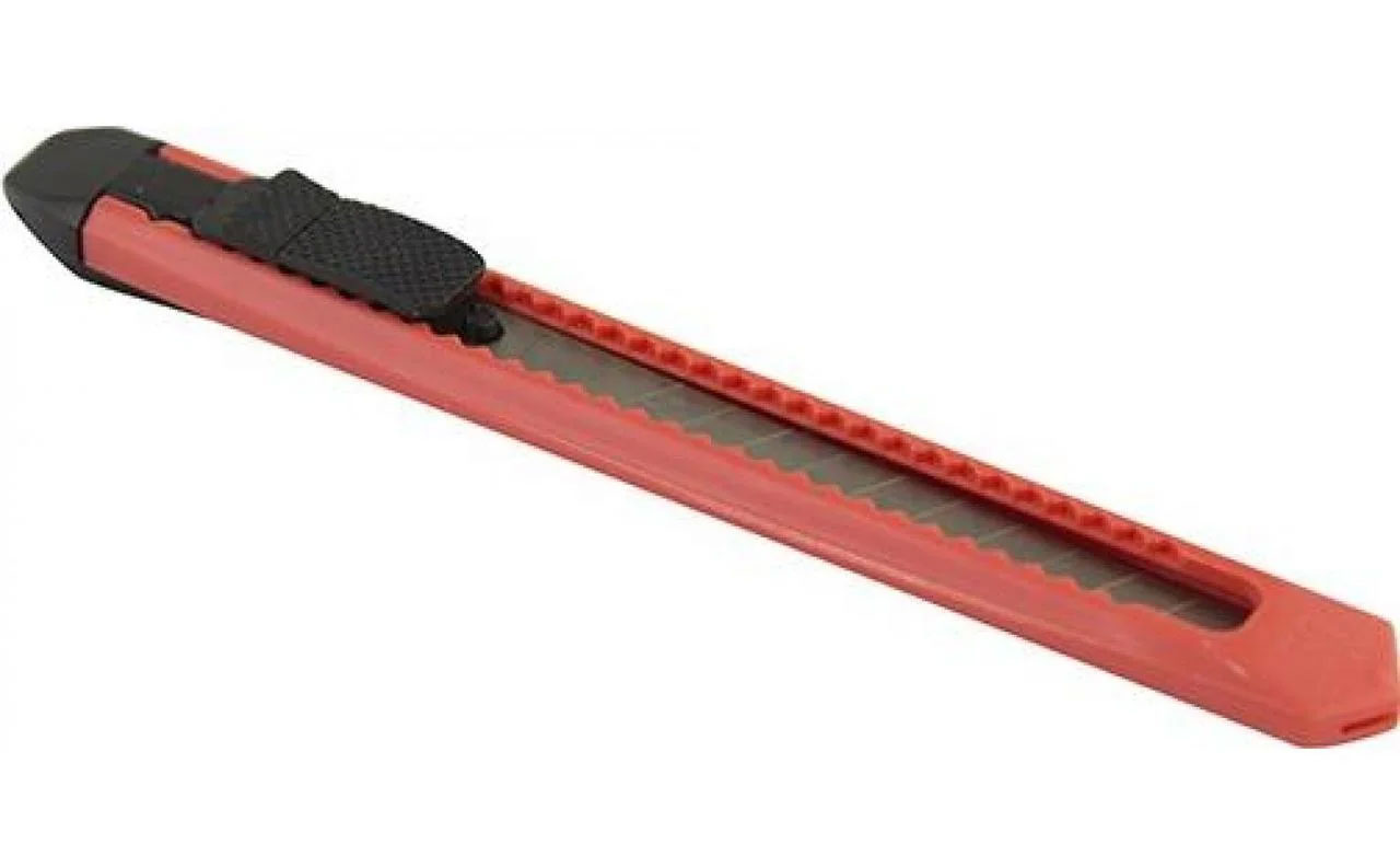 Нож канцелярский малый 9мм., пластиковый корпус 4Office - фото 2