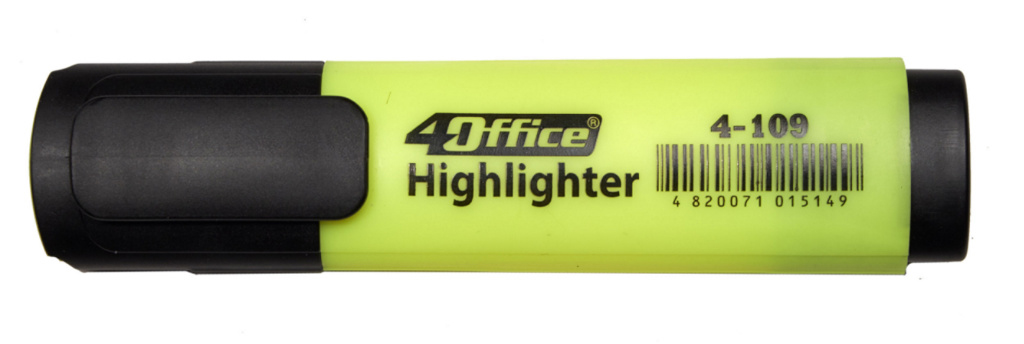 Маркер текстовий 4-109, 1-5мм., жовт. 4Office - фото 4