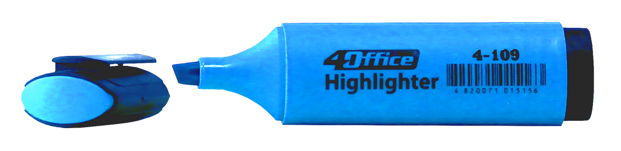 Маркер текстовий 4-109, 1-5мм., блакит. 4Office - фото 4
