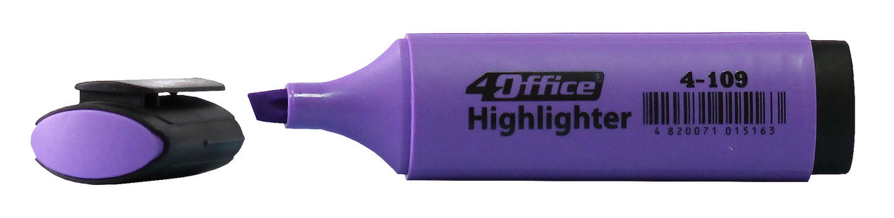 Маркер текстовый 4-109, 1-5мм., фиолет. 4Office - фото 4
