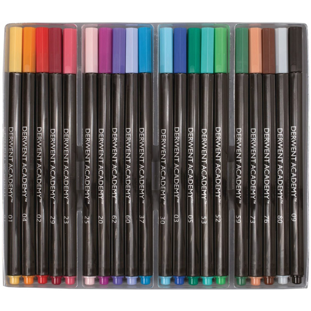 Маркеры водорастворимые 20шт./уп. WATERSOLUBLE MARKERS , ассорт. Derwent - фото 3