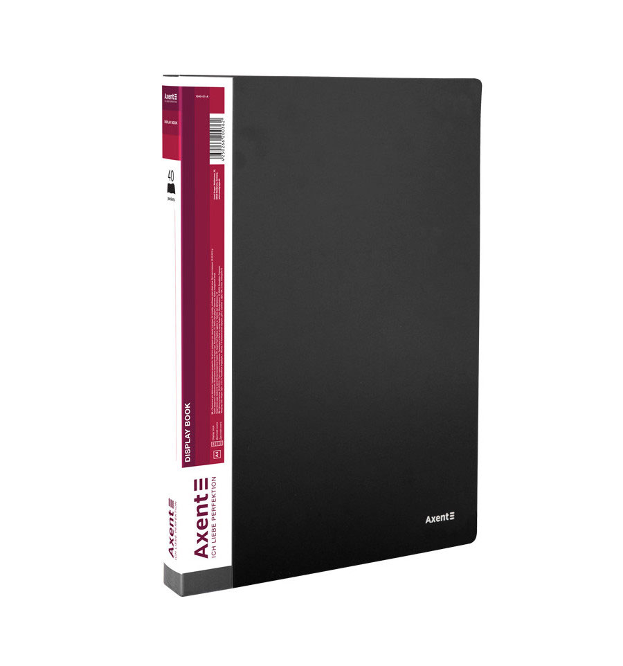 Папка на 40 файлів, чорн. Axent - фото 3