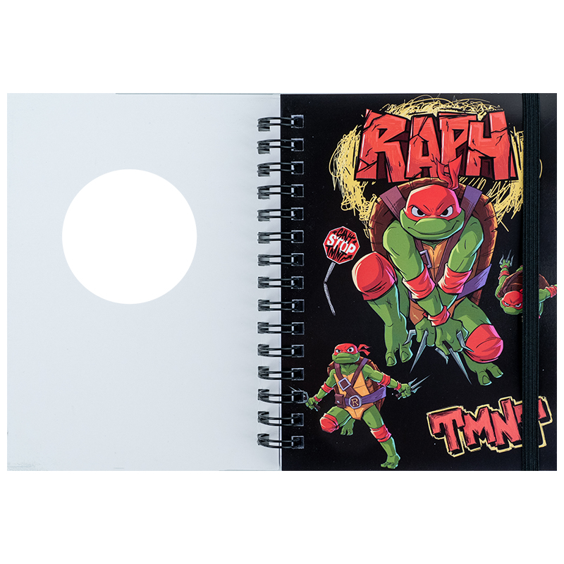 Блокнот вырубка, на спирали, 80 лист., А6 Ninja Turtles (NT25-229) Kite - фото 3